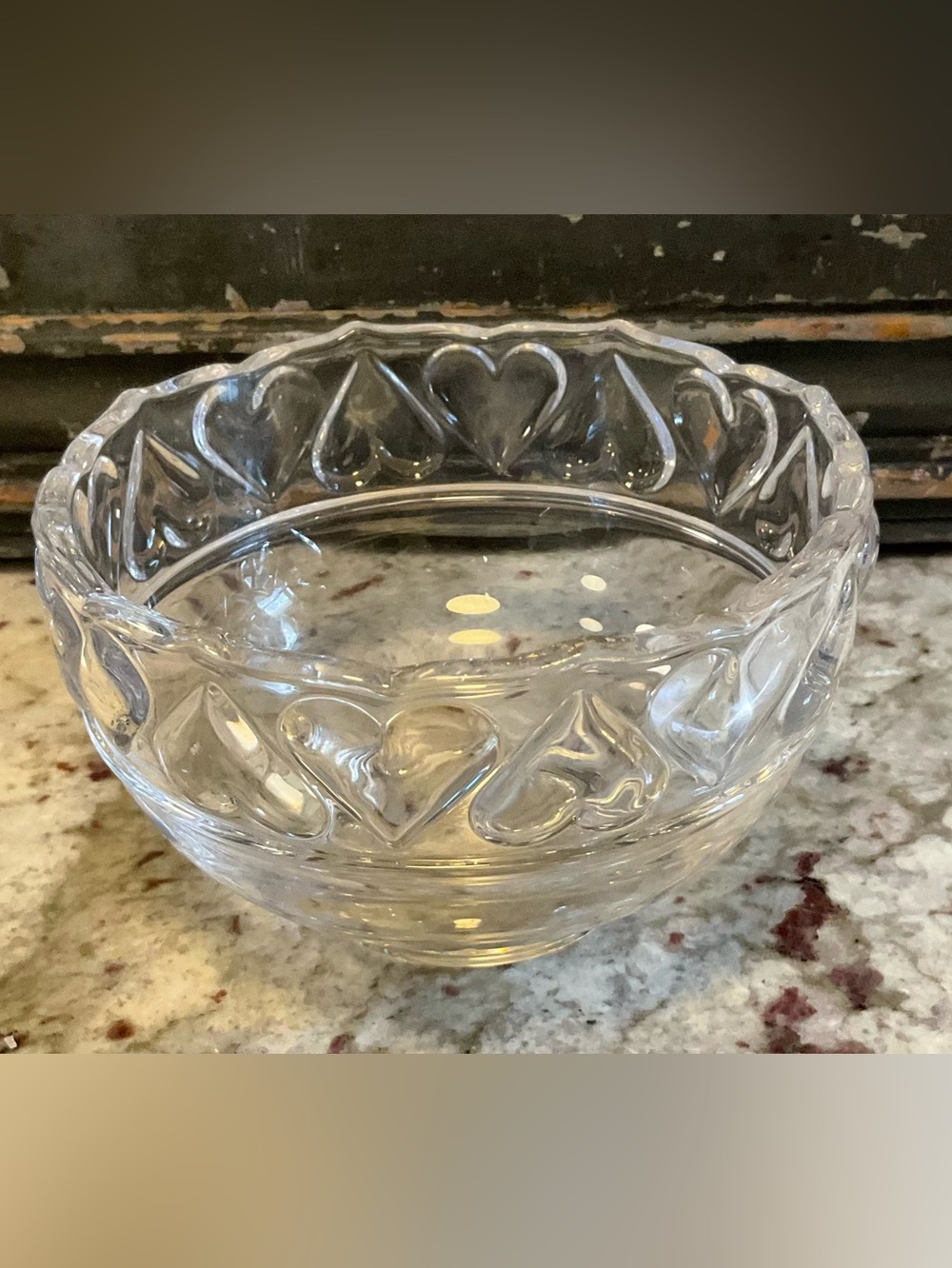 Tiffany & Co. Glass Heart Bowl